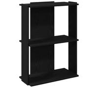 vidaXL Bibliothèque à 3 niveaux Noir 60x30x80 cm Bois d'ingénierie