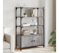 Vidaxl Bibliothèque À 3 Niveaux Sonoma Gris 70x30x109,5 Cm Multicolore