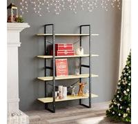Bois de Pin Massif Bibliothèque à 2 Niveaux 100x30x70cm Etagère à Livre vidaXL