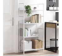 vidaXL Bibliothèque à 4 niveaux Blanc 60x27,6x124,5 cm Aggloméré