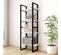 vidaXL Bibliothèque à 4 niveaux Blanc 60x30x140 cm Bois de pin massif806443 Blanc G