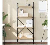 vidaXL Bibliothèque à 4 niveaux chêne sonoma 56x31,5x138,5 cm833339 Chêne G