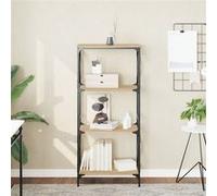 vidaXL Bibliothèque à 4 niveaux chêne sonoma 59x35x132 cm837618 Chêne G