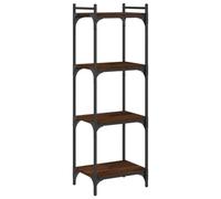 Vidaxl Bibliothèque 4 Niveaux Chêne Marron 40x30x120cm Bois Ingénierie Marron