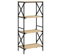 Vidaxl Bibliothèque À 4 Niveaux Chêne Sonoma 59x35x132 Cm