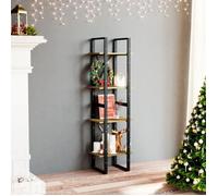 Vidaxl Bibliothèque À 4 Niveaux 40x30x140 Cm Bois De Pin Massif Marron