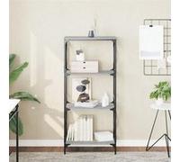 VidaXL Bibliothèque à 4 niveaux sonoma gris 59x35x132 cm 837620 Gris G