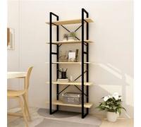 Bois de Pin Bibliothèque à 5 Niveaux 100x30x175 cm Etagère à Livres vidaXL