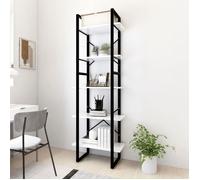 vidaXL Bibliothèque à 5 niveaux Blanc 60x30x175 cm Bois ingénierie 3081978