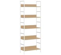 vidaXL Bibliothèque à 5 niveaux – Meuble de rangement industriel chêne (bois d’ingénierie)