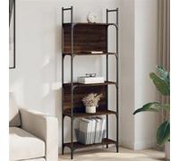 Vidaxl Bibliothèque À 5 Niveaux Chêne Marron 60,5x24x166,5 Cm Multicolore