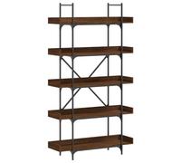 Bibliothèque 5 niveaux chêne marron 100x33x180,5 cm837701