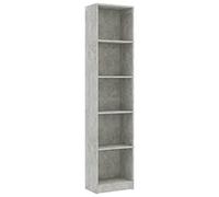 Bois Bibliothèque à 3 Niveaux Blanc Brillant 60x24x109 cm Support Livre vidaXL