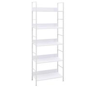vidaXL Bibliothèque à 5 niveaux noir 60x27,6x158,5cm bois d'ingénierie