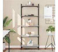 Vidaxl Bibliothèque À 5 Niveaux Sonoma Gris 60x30x154 Cm Gris