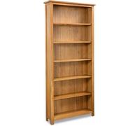 Vidaxl Bibliothèque À 6 Etagères 80x22,5x180 Cm Bois De Chêne Massif Multicolore