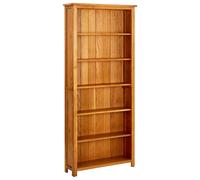 Vidaxl Bibliothèque À 6 Etagères 80x22,5x180 Cm Bois De Chêne Massif Multicolore