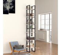 Vidaxl Bibliothèque À 6 Niveaux Blanc 40x30x210 Cm Bois Ingénierie Blanc