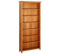 vidaXL Bibliothèque à 7 Niveaux 90x22,5x200 cm Bois de chêne Massif