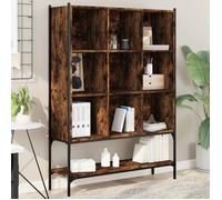 vidaXL Bibliothèque Chêne fumé 102 x 30 x 141,5 cm Bois d'ingénierie Multicolore