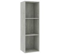 vidaXL Bibliothèque/armoire TV gris béton 36x30x114 cm Bois composite