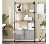vidaXL Bibliothèque avec portes sonoma gris 76,5x30x154,5 cm 833351