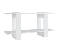 Bibliothèque Etagère à Livres Décoration de Salle d'Etude Meuble de Rangement Salon Intérieur Blanc 100x30x51 cm Bois d'Ingénierie