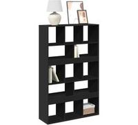 vidaXL Bibliothèque blanc 100x33x156,5 cm bois d'ingénierie3309367 Noir G