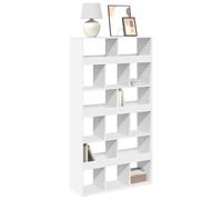 Vidaxl Bibliothèque Blanc 100x33x187,5 Cm Bois D'ingénierie Multicolore