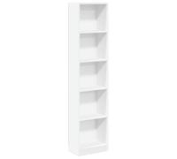 vidaXL Bibliothèque 40x24x176 cm Blanc – Bois d'ingénierie, étagère de rangement