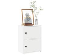 Vidaxl Bibliothèque Blanc 40x24x52 Cm Bois D'ingénierie Blanc