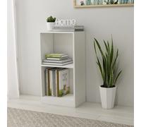 vidaXL Bibliothèque blanc 40x24x75 cm bois d'ingénierie