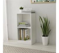 vidaXL Bibliothèque Blanc 40x24x75 cm Bois d'ingénierie, étagère, bibliothèque, étagère de Rangement, Meuble de Rangement, étagère à Livres