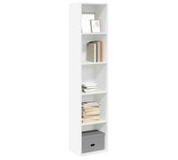 Vidaxl Bibliothèque Blanc 40x30x189 Cm Bois D'ingénierie Blanc