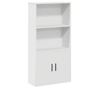 vidaXL Bibliothèque Blanc 60x24x120 cm Bois d'ingénierie, étagère à Livres, Support de Rangement, Support à Livres, Armoire de Rangement