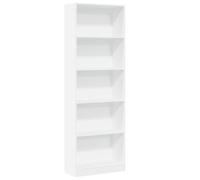 vidaXL Bibliothèque en bois d'ingénierie Blanc 60x24x176 cm