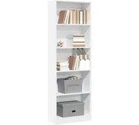 vidaXL Bibliothèque en bois d'ingénierie Blanc 60x24x176 cm