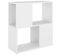 Vidaxl Bibliothèque Blanc 60x24x63 Cm Aggloméré Blanc