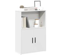 vidaXL Bibliothèque blanc 60x24x85 cm bois d'ingénierie, étagère à livres, support de rangement, support à livres, armoire 860409