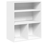 vidaXL Bibliothèque Blanc 60x30x71,5 cm Bois d'ingénierie, Armoire de Rangement, étagère de Rangement, unité de rayonnage, étagère à Livres