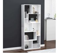 vidaXL Bibliothèque Blanc 67x24x161 cm Aggloméré
