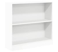vidaXL Bibliothèque 80x24x75 cm – Blanc, bois d'ingénierie