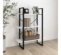 Bibliothèque blanc 80x30x105 cm bois d'ingénierie806527