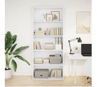 vidaXL Bibliothèque 80x30x189 cm en bois d'ingénierie - Blanc