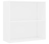 vidaXL Bibliothèque en bois d'ingénierie blanche 80x30x76,5 cm