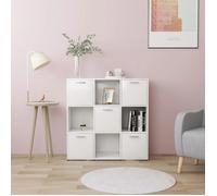 vidaXL Bibliothèque Blanc 90x30x90 cm Bois d’ingénierie 802930