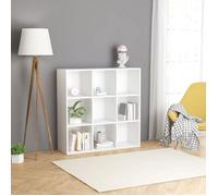 vidaXL Bibliothèque Blanc 98x30x98 cm Aggloméré
