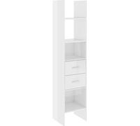 Bibliothèque Blanc Brillant 40x35x180 Cm Aggloméré - Vidaxl Blanc