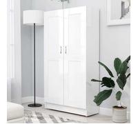 vidaXL Bibliothèque Blanc brillant 82,5x30,5x150 cm Bois d’ingénierie 802729