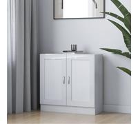 Vidaxl Bibliothèque Blanc Brillant 82,5x30,5x80 Cm Aggloméré Blanc